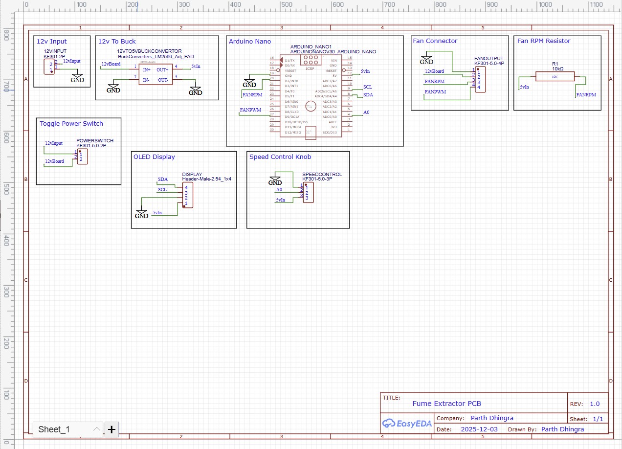 Fume Extractor PCB Schematics