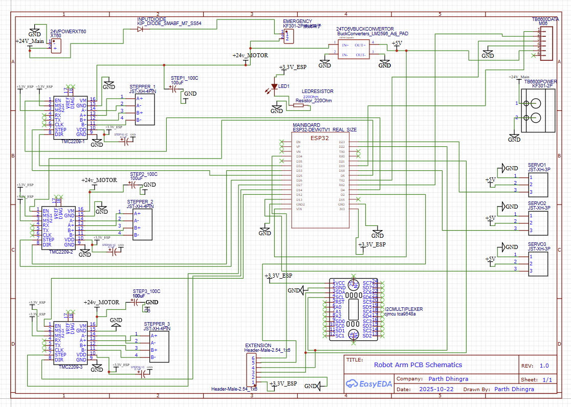 Robot Arm PCB Schematics
